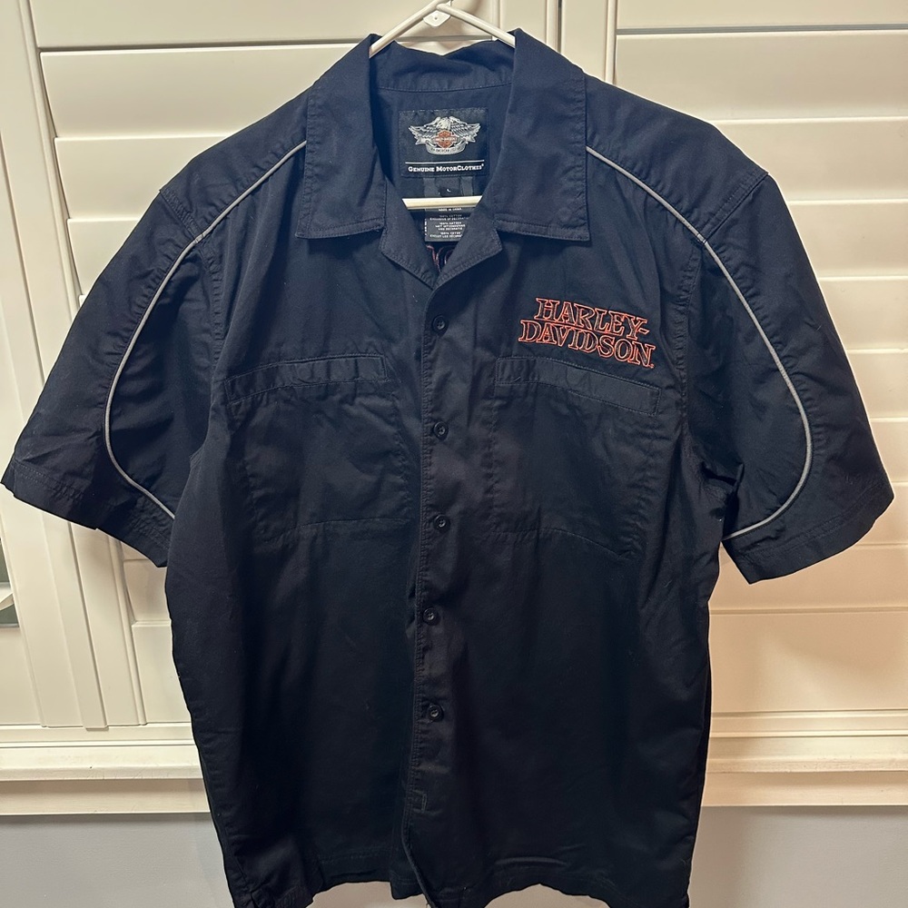 Harley-Davidson Black Button-Up Shirt